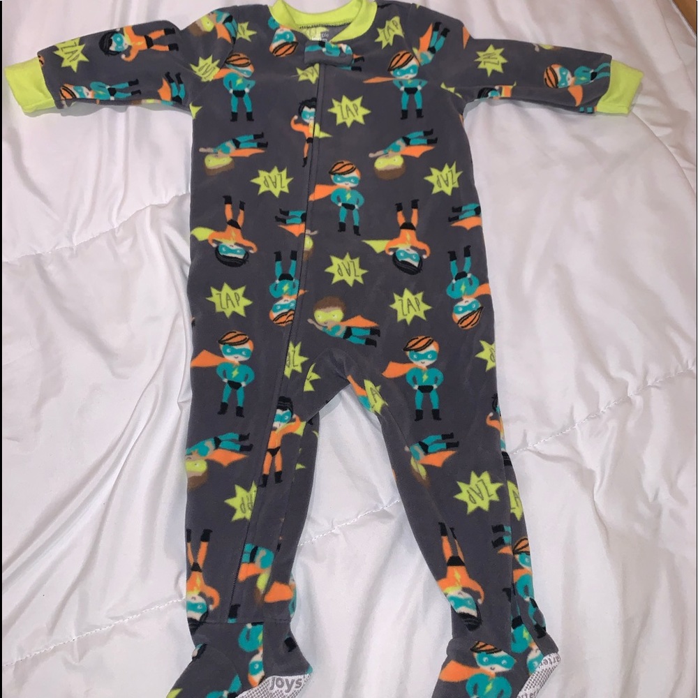 Super hero footie pjs